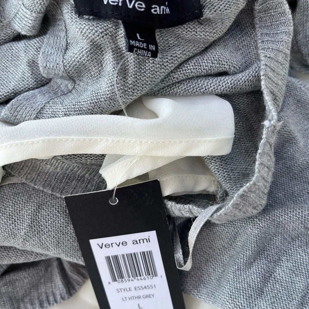 Verve Ami blouse gray color new with‎ tags